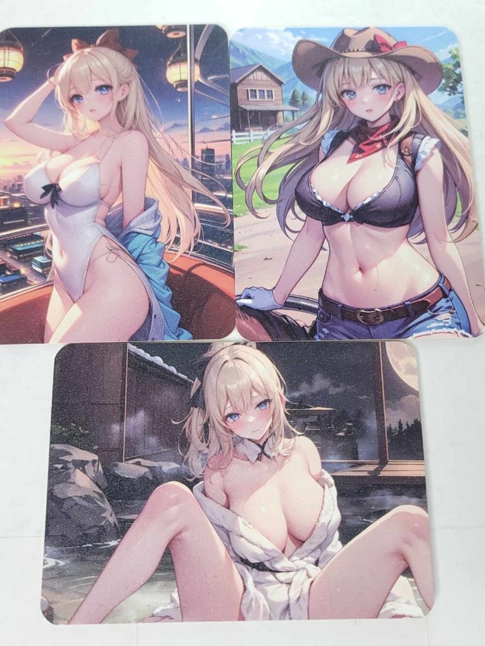 Blonde Jean Genshin Impact Anime Waifu Art Oversized Board A6 Lot of 3